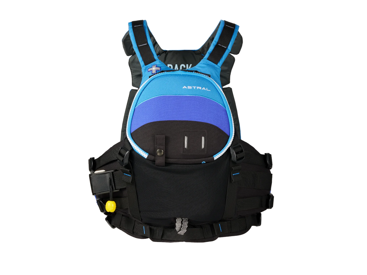 Radical Rider Astral Green jacket Buoyancy Aid in Aqua Fade colour, Front view