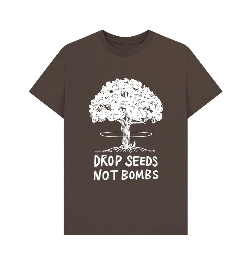 Rapanui Drops Seeds Not Bombs T-Shirt