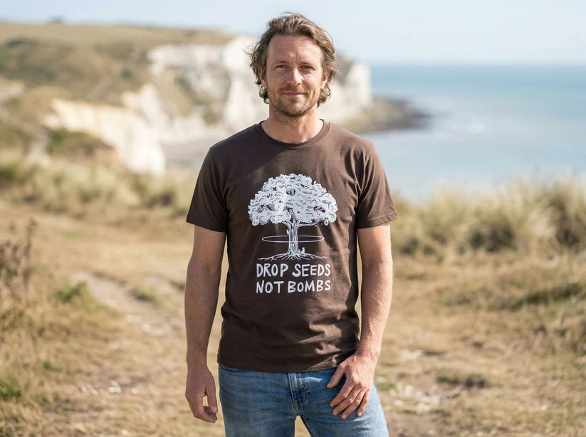 Rapanui Drops Seeds Not Bombs T-Shirt