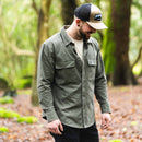 Dewerstone Cotton Overshirt - Khaki