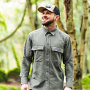 Dewerstone Cotton Overshirt - Khaki