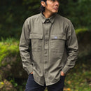 Dewerstone Cotton Overshirt - Khaki