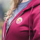 Wave Zip Hoody - Burgundy