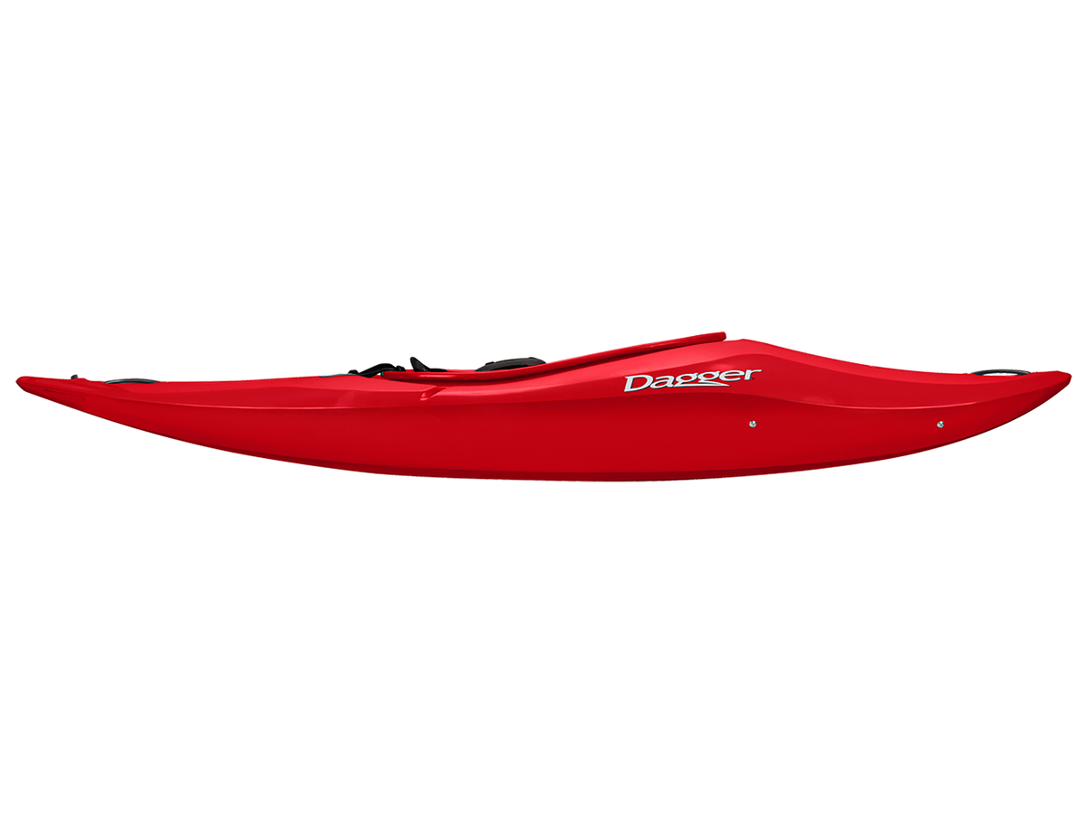 Radical Rider Dagger Axiom 6.9 red Kids Kayak side View