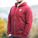 dewerstone Hoody Wave Zip Hoody - Burgundy