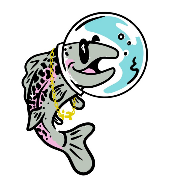 Space Salmon Decal