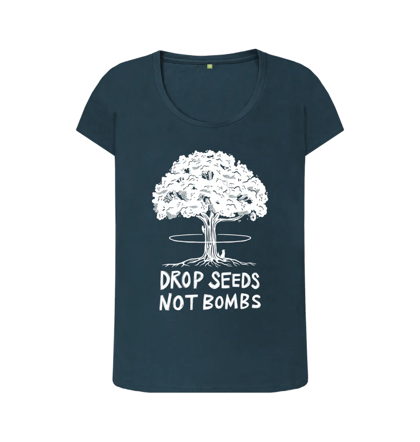 Rapanui Women's Drop Seeds Not Bombs T-shirt