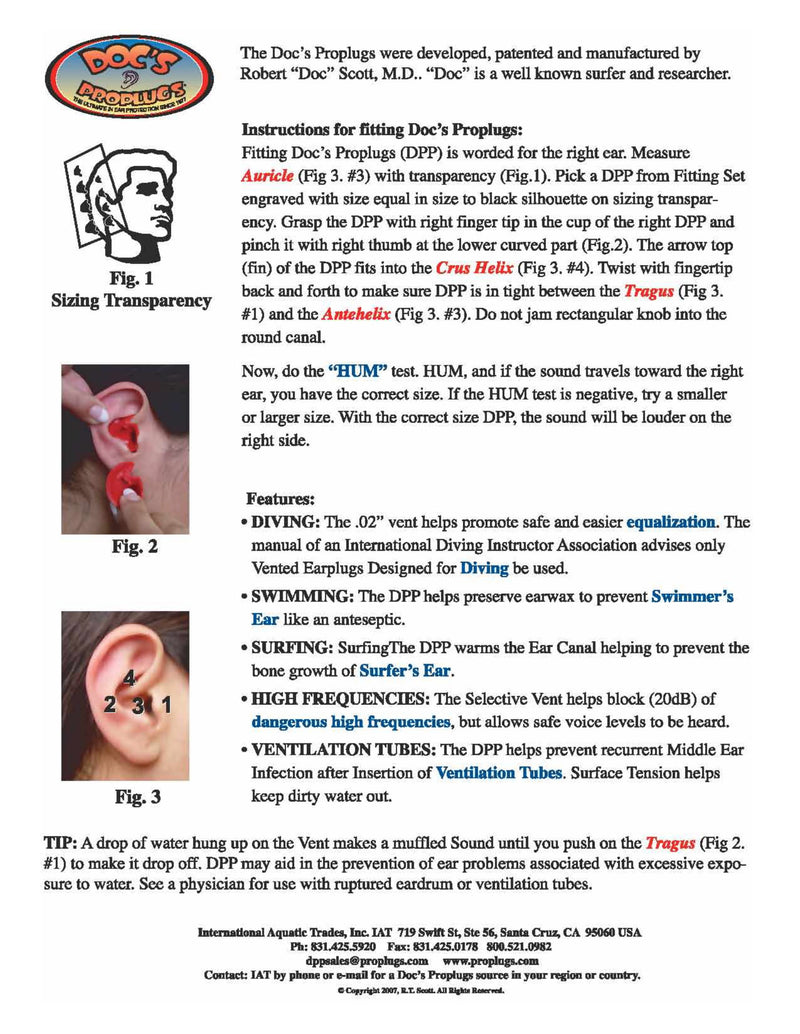 Doc's ProPlugs Vented Ear Plugs