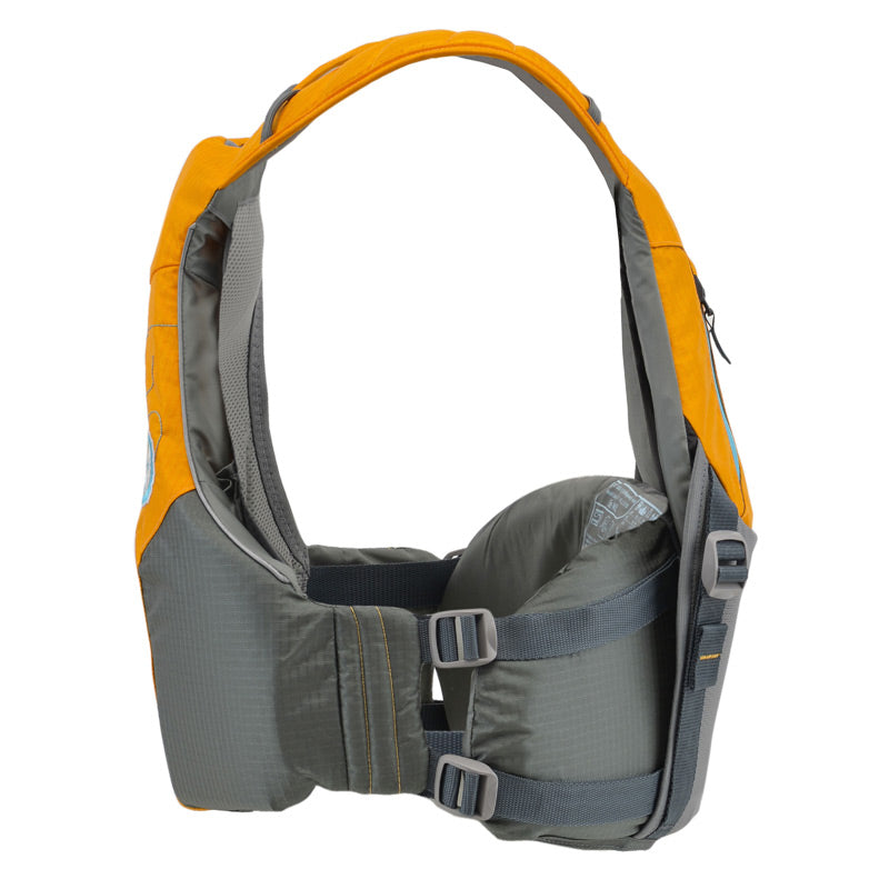 Radical Rider Astral S2O Willis buoyancy aid in Amber Yellow, side