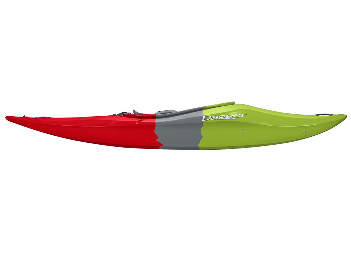 Radical Rider Dagger Axiom 6.9 watermelon Kids Kayak side View