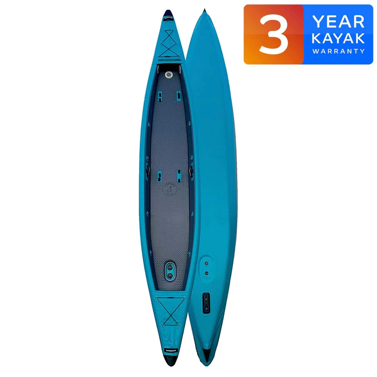 Radical Rider Sandbanks Syle inflatable kayak in blue