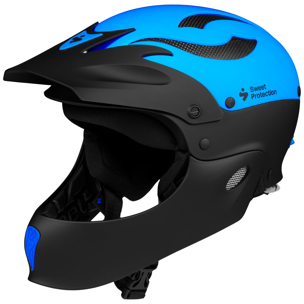 Radical Rider Sweet Protection Rocker Full-Face Helmet Neon Blue Side