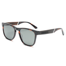 Dewerstone Bantham Wood & Acetate Polarized Sunglasses - Brown Marble