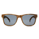 dewerstone Sumbawa Wooden Sunglasses - ZEISS Lightpro Polarized Lenses - Zebra